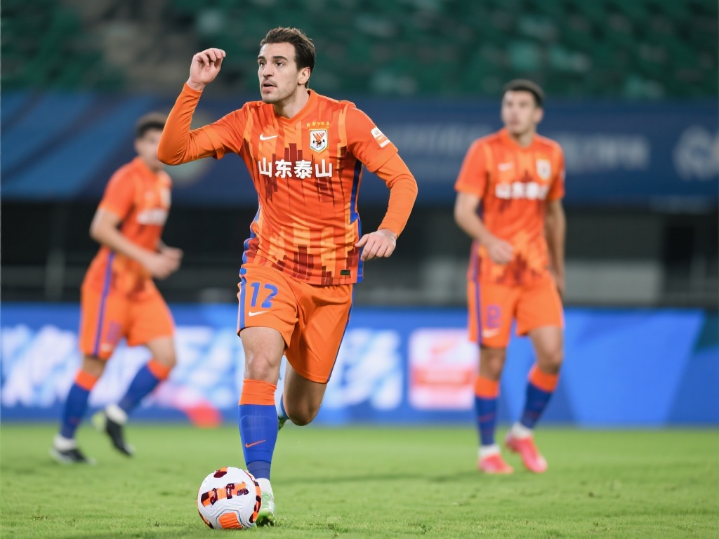 作为泰山队的进攻核心，卡扎伊什维利在本场